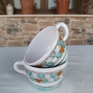 Taza escamas azul